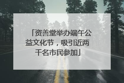 资善堂举办端午公益文化节，吸引近两千名市民参加