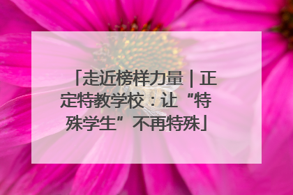 走近榜样力量｜正定特教学校：让“特殊学生”不再特殊