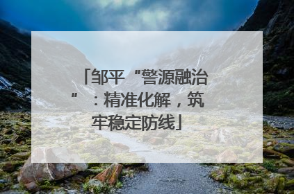 邹平“警源融治”：精准化解，筑牢稳定防线