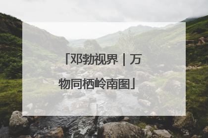 邓勃视界｜万物同栖岭南图