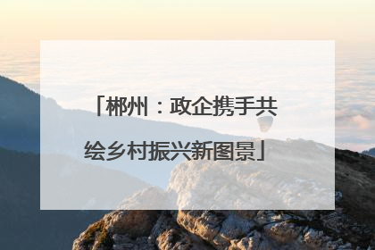 郴州：政企携手共绘乡村振兴新图景