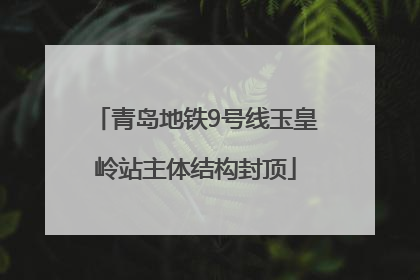 青岛地铁9号线玉皇岭站主体结构封顶