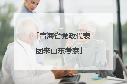 青海省党政代表团来山东考察