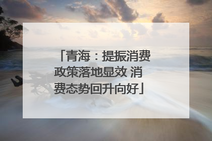 青海：提振消费政策落地显效 消费态势回升向好