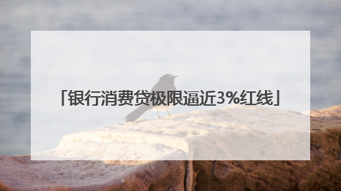 银行消费贷极限逼近3%红线