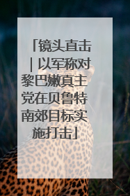 镜头直击｜以军称对黎巴嫩真主党在贝鲁特南郊目标实施打击