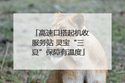 高速口搭起机收服务站 灵宝“三夏”保障有温度