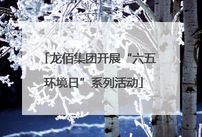 龙佰集团开展“六五环境日”系列活动