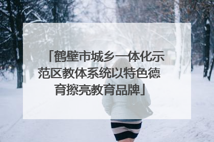 鹤壁市城乡一体化示范区教体系统以特色德育擦亮教育品牌
