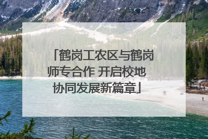 鹤岗工农区与鹤岗师专合作 开启校地协同发展新篇章