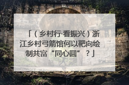 （乡村行·看振兴）浙江乡村弓箭馆何以靶向绘制共富“同心圆”？