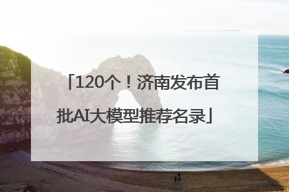 120个！济南发布首批AI大模型推荐名录