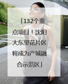 132个重点项目！沈阳大东望花片区将成为产城融合示范区