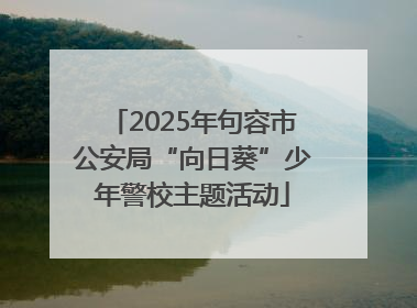 2025年句容市公安局“向日葵”少年警校主题活动
