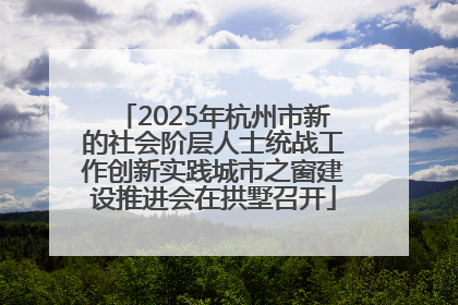 2025年杭州市新的社会阶层人士统战工作创新实践城市之窗建设推进会在拱墅召开