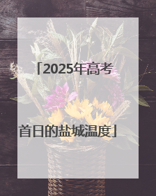 2025年高考首日的盐城温度